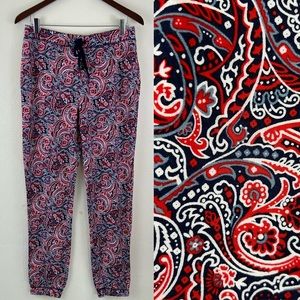 The Prairie By Rachel Ashwell Red Paisley Floral Soft Stretchy Pajama Bottoms M